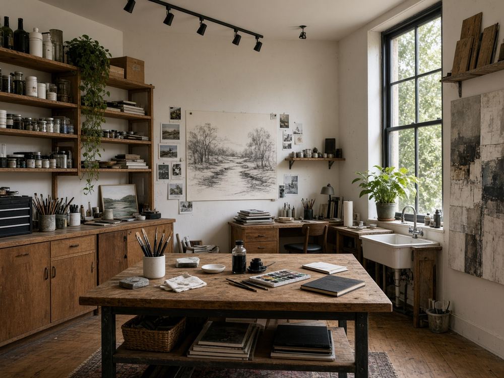 About the Adult art / drawing / painting studio studio at Art Studio Hairbrook