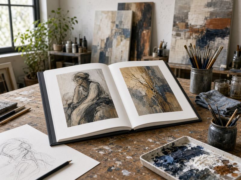 Portfolio review at Art Studio Hairbrook